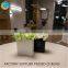 Square glass flower vases glass candle jars for homedecoration