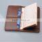 More than 10 years leather factory emboss logo custom leather passport holder