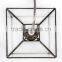Industrial terrarium Clear Stained glass simple lamp