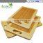 3pcOrganic bamboo cutting boards - large kitchen cutting board and wooden cheese board - wooden pallets and juice drip tray slot