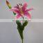 china guangdong foshan wholesale artificial silk flowers supplier single stem lily indoor wedding decoration
