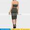 New sexy bodycon dress two pieces skirt and crop top set outfit photos for women cocktail party