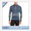 half zip men base layer compression sports shirts with flat lock stitching