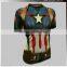 Superhero Costume Tee Spiderman Captain America Iron Man T-Shirt Cycling Jersey