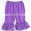 Best Selling Solid Color Baby Girls Fall Ruffle Pants