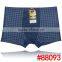 Printed grid fashion men underwear factory price wholesale stock bamboo fiber men boxer briefs