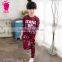 2016 Hot sale 2pcs spring and autumn cotton girls fleece clothes set,sweater set