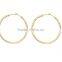 Artificial Gold Plated Hoop Earrings