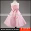 MGOO 2016 Celebration Pink Wedding Girl Dresses Flowers Cheap Price Boutique Girl Clothing MGT015-3