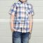 baby boy cotton short sleeve shirts with flap pocket