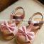 S60232B kids fancy sandals hot chocolate design shoes modern girl bowknot shoes