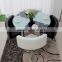 Simple style dining table set / luxury sectional dining table and chair