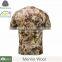Fashion 2016 merino wool camo t-shirt, good quality t shirt camouflage