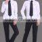Juqian custom Top quality airline uniform long sleeve women white cotton Commander women pilot uniform shirt in China