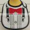 OEM or Stocked Infant Animal Waterproof Knitting Custom print bibs for baby