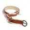 PU Leather Belt Waistband Antique Bronze Coffee Adjustable