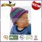 Charmkey baby knitting yarn good elastic rainbow polyester textured yarn