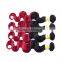Unprocessed Ombre Wave Hair 3 Bundles With 4"X4" Lace Closure Peruvian Body Hair
