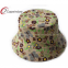 Lady`s Allover Flower Pattern Printing Fisherman Bucket Hat