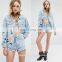 Fashion denim jacket women embroidered jacket jean jacket wholesale