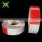 red and white scratch resistant waterproof reflective tape for car