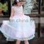 XXLF214 real sample dress sleeveless kids for girl designer with belt flower girl dress