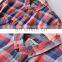 Custom made latest shirt designs for men in china long sleeve plaid shirt