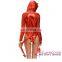 Cosplay Sexy Devilish Hottie Long Tail Hooded Halloween Romper Costume