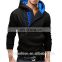 2016 New Fashion Long Sleeve Men Pullover Zipper Sweatshirt Hoodies Custom