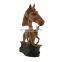 look wood color resin horse head statue