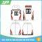 Cool design digital printing reversible blank basketball jersey black and red