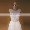 Boho New Hand Work Beading On Belt Chiffon See Through Wedding Gown