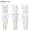 woman bodycon round neck maxi party dresses , latest designs sexy bandage women's evening dress for wholesale