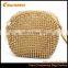 alibaba china Creatronics gold color crystal round cosmetic bag