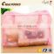 CR passed european test small elegant fresh floral small pvc bag waterproof cosmetic bag
