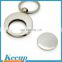 Promotional Trolley Coin Keyring with Logo/Silver Coin Holder
