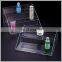 2 or 3 Floor High Transparent Acrylic Cosmetic Display Stand