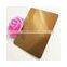 Hairline surface copper color stainless steel sheet sample