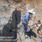 Hydraulic rock splitter stone splitting tools cave mining facility