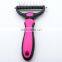 Portable Handle Dog Grooming Slicker Brush Stainless Steel Needles Pets Fur Remover Comb