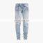 DiZNEW OEM wholesale stretch men skinny ripped fancy unbranded jeans