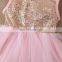 Bright Sequin sleeveless Dress Girl Party Dress Bling Bling Glitter Gauzy Dress Wholesale Children Cute Kids