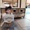 6828 Kids clothes spring baby girl custom oversized t shirt printing