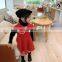 Girls woolen skirt autumn and winter new style Korean children's clothing baby foreign skirt children starlight woolen lapel ve