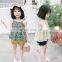 2020 girl clothing  new arrival sling floral two-piece foreign trade children's clothing