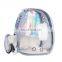 HQP-WC057 HongQiang  Laser transparent pet backpack portable out bag multi-function cat bag space capsule pet bag