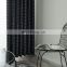 Wholesale modern black checkered printed house ready made all sun shading curtain for hotel livingroom and bedroom