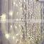 solar  Led safety holiday curtain feather String Lighting Remote control home christmas indoor outdoor decoration fairy light