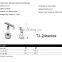 Adjustable Stainless Steel Wall Mounted Round Flat Tube Balustrade Handrail Pipe Bracket