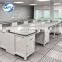 Laboratory Furniture Island Table with Movable Cabinet